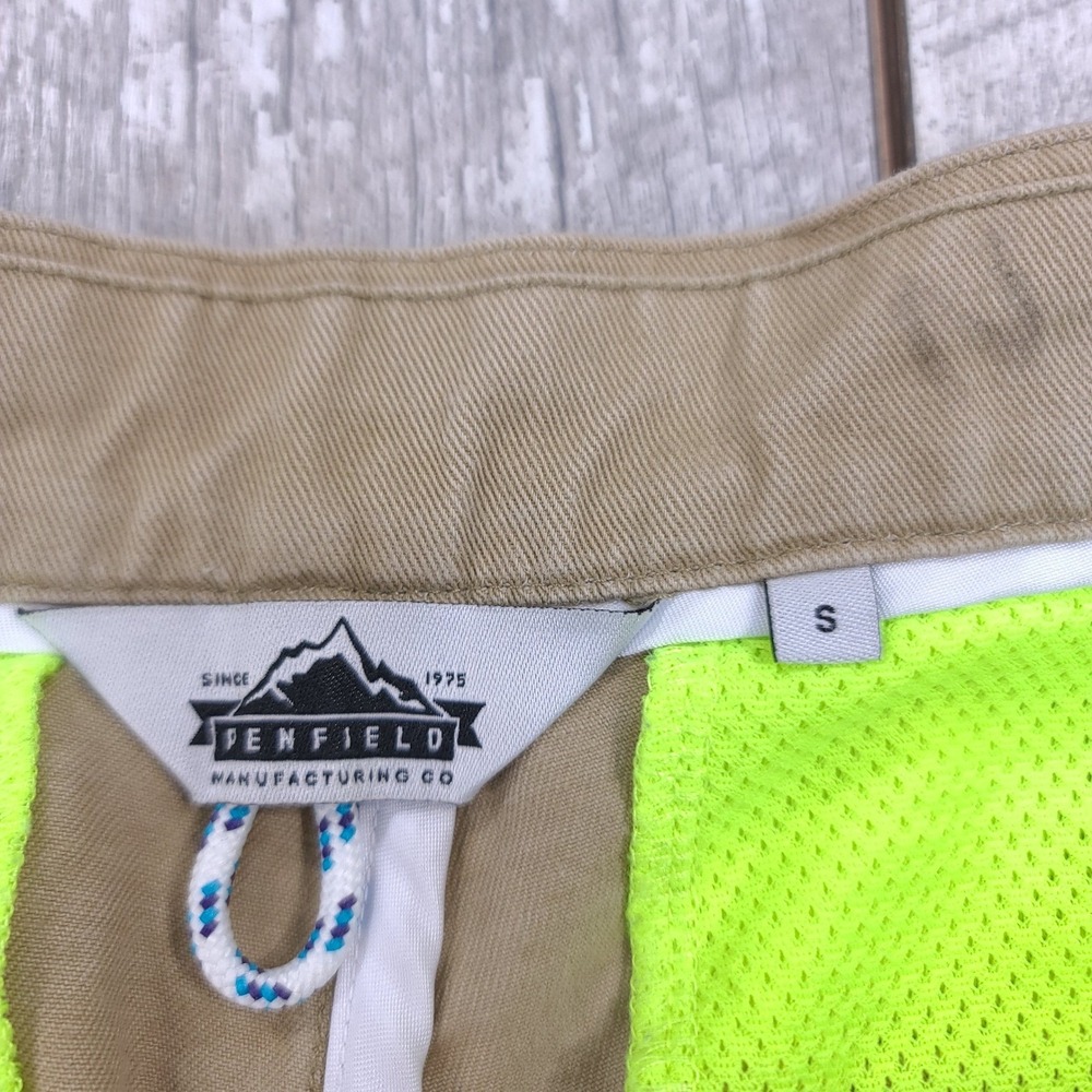 Penfield Shorts Mens Size Small Tan Khaki Cotton Twill Neon Mesh Lining - Picture 5 of 7